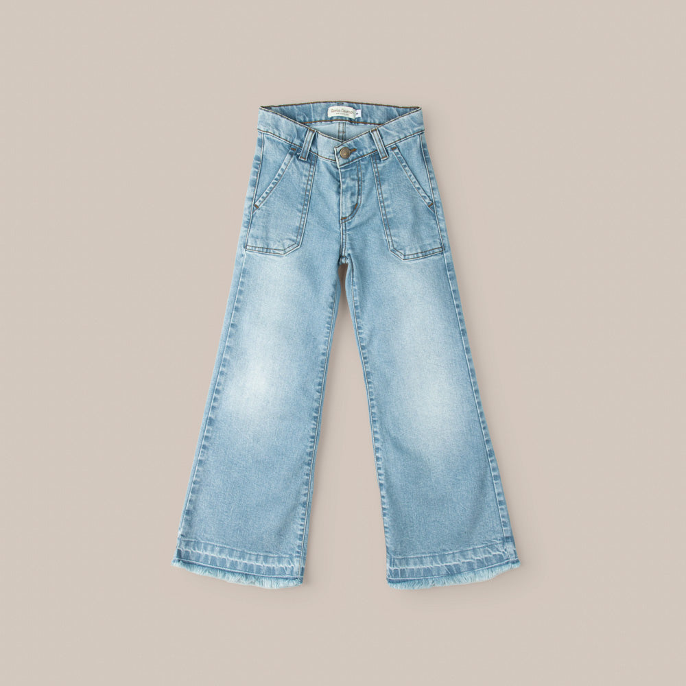 Pantalón Ancho Azul