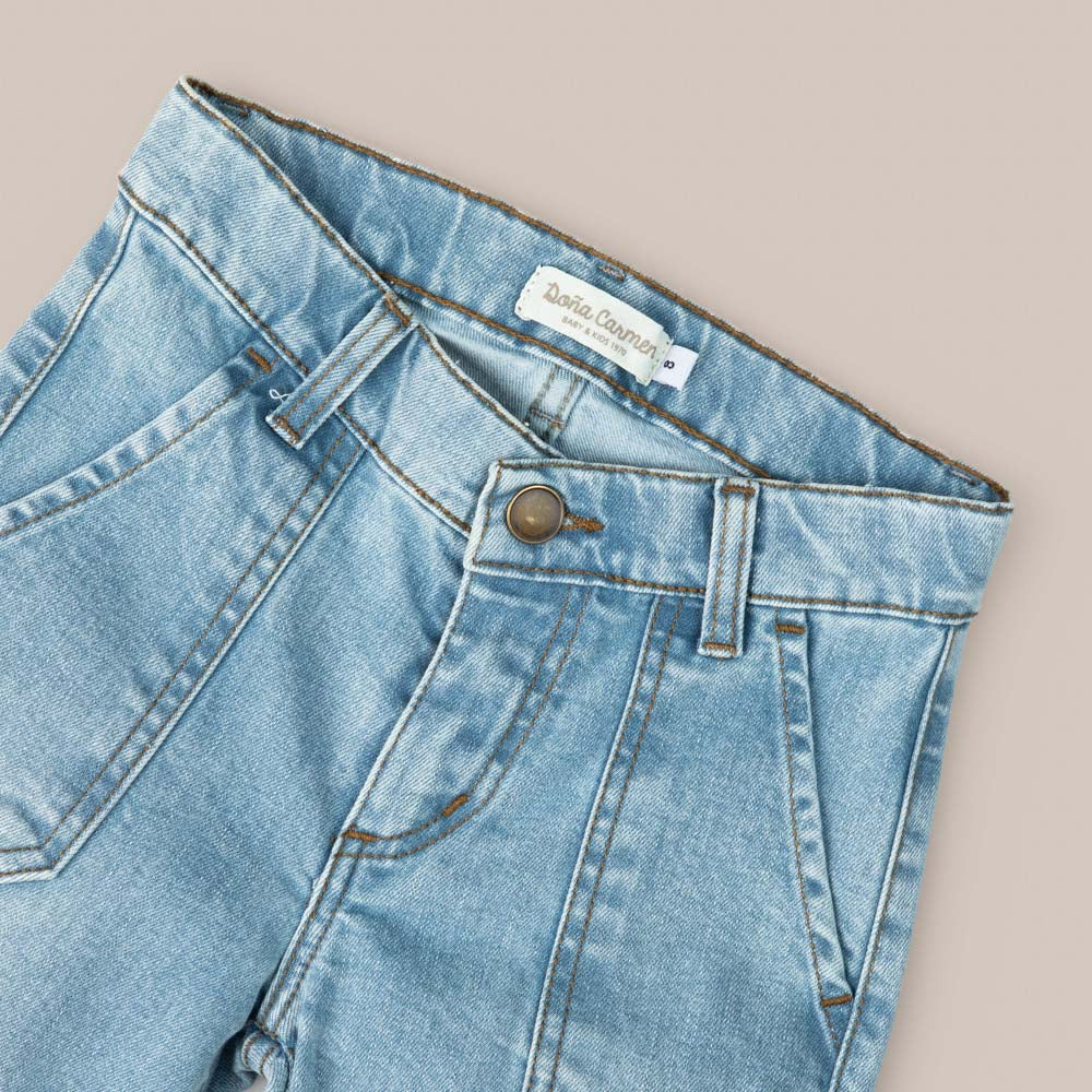 Pantalón Ancho Azul