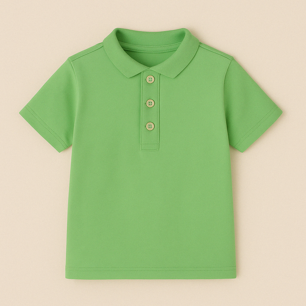Polo Manga Corta Algodón Verde