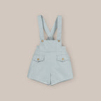 Pantalón Corto Tiras Loneta Azul