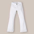 Pantalón Vaquero Niña Blanco