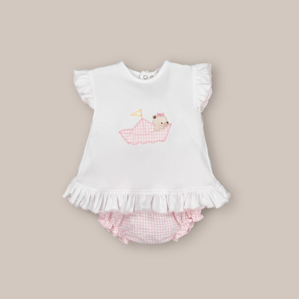 Conjunto Barco de Papel Niña