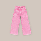 Pantalón vaquero niña desflecado