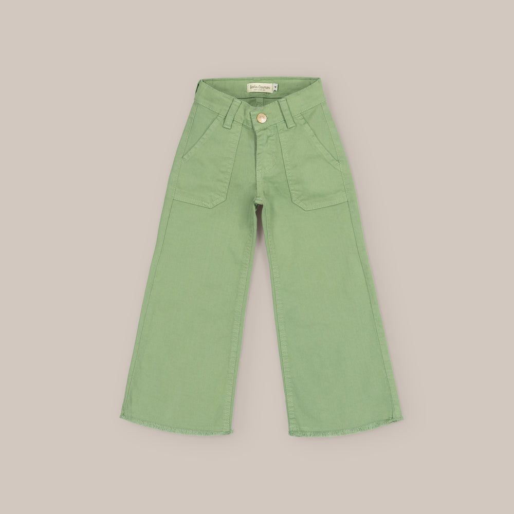 Pantalón vaquero niña desflecado